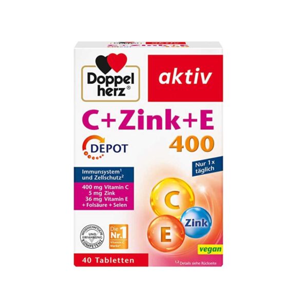 Doppelherz Aktiv Vitamin C + Zinc + E 400