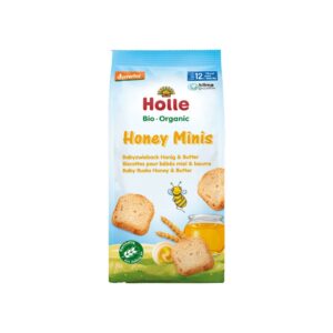 Holle Organic Honey Minis Baby Rusks Honey & Butter