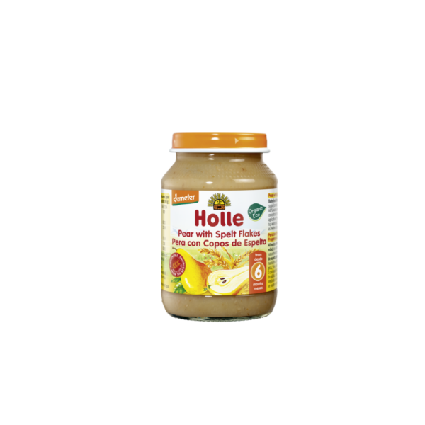 Holle Pear with Spelt Flakes 6m+ Demeter