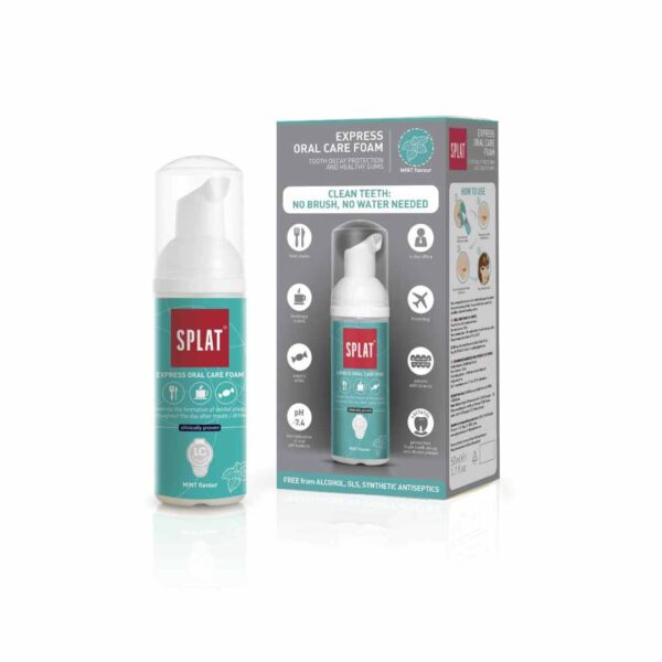 Splat Express Oral Care Foam Clean teeth no brush no water needed