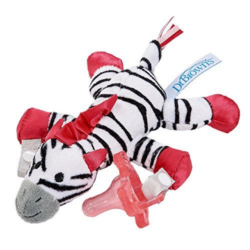Dr.Brown's Zoey the Zebra pacifier and teether holder 0m+