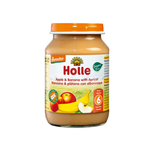 Holle Apple, Banana with Apricot 6m+ Demeter