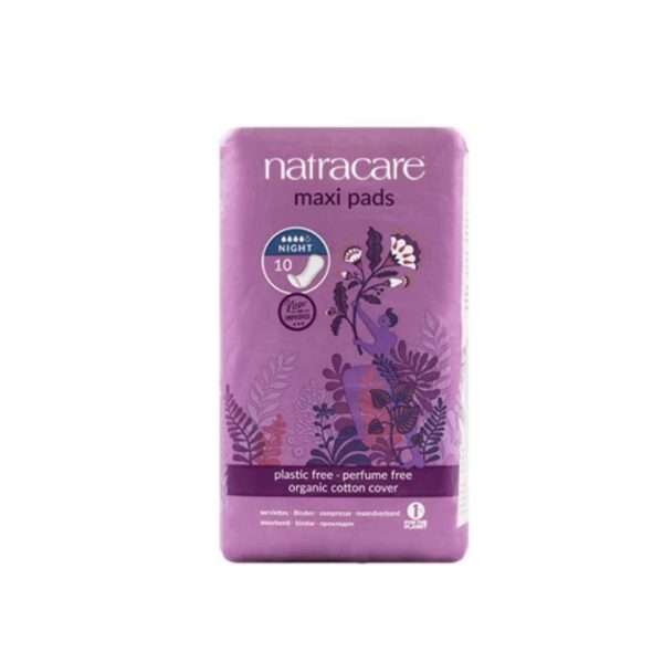 Natracare maxi pads night time 100% organiccotton