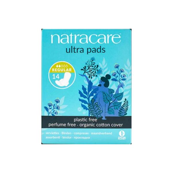 Natracare ultra pads regular 100% organic cotton