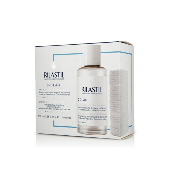 Rilastil D-Clar Micropeeling Concentrato + 40 Dischetti di Cottone