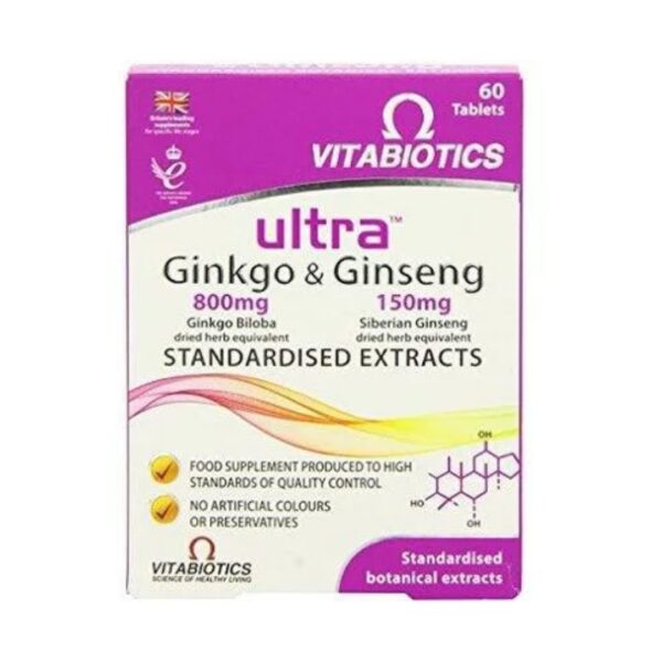 Vitabiotics Ultra Ginkgo & Ginseng
