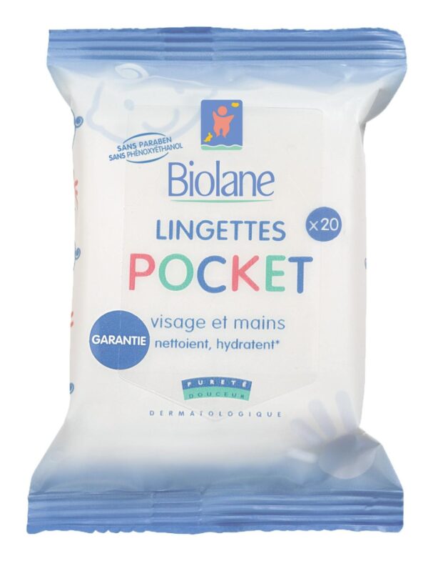Biolane Lingettes Visage et Mains (Pocket)