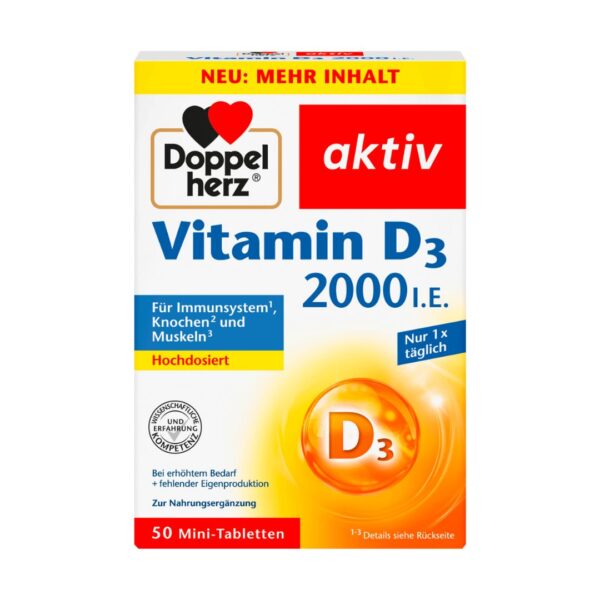 Doppelherz Aktiv Vitamin D3 2000 UI