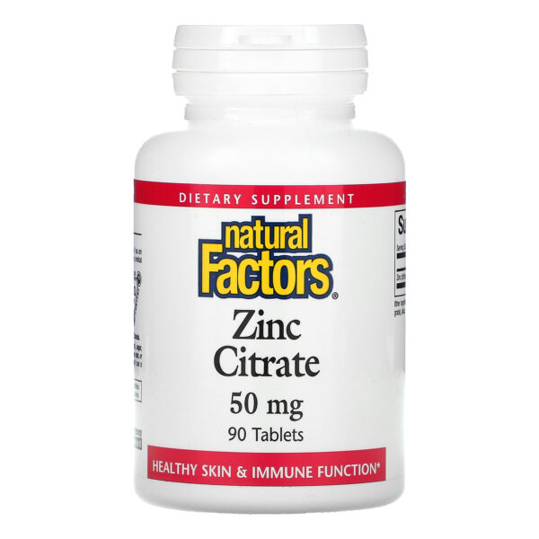 Natural Factors Zinc Citrate 50 mg