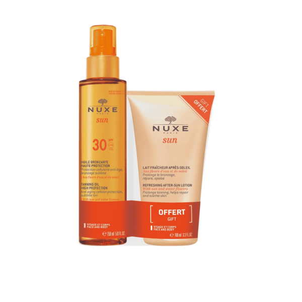 Nuxe Sun Huile Bronzante SPF 30 +Apres-soleil FREE