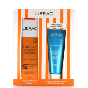 Lierac Sunissime Fluide Protecteur Anti-Age Global SPF 50 + Lait Reparateur Anti-Age Global
