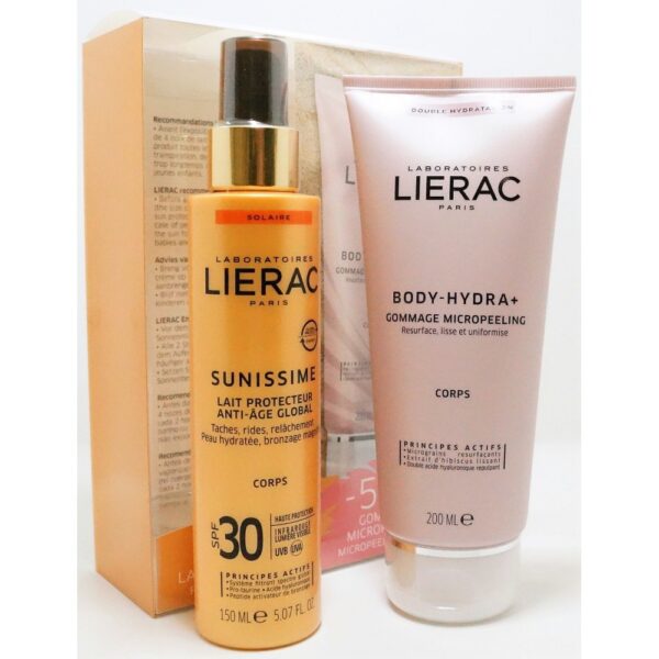 Lierac Sunissime Lait Protecteur Corps SPF 30 + Body-Hydra Gommage Micropeeling