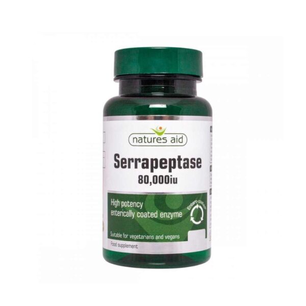 Natures Aid Serrapeptase 80000UI