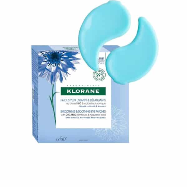 Klorane Patchs yeux lissants et défatigants au Bleuet