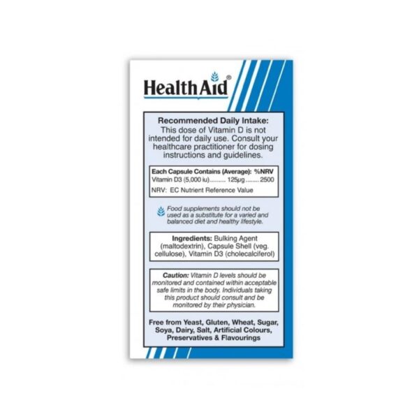 Health Aid Vitamin D3 5000 IU