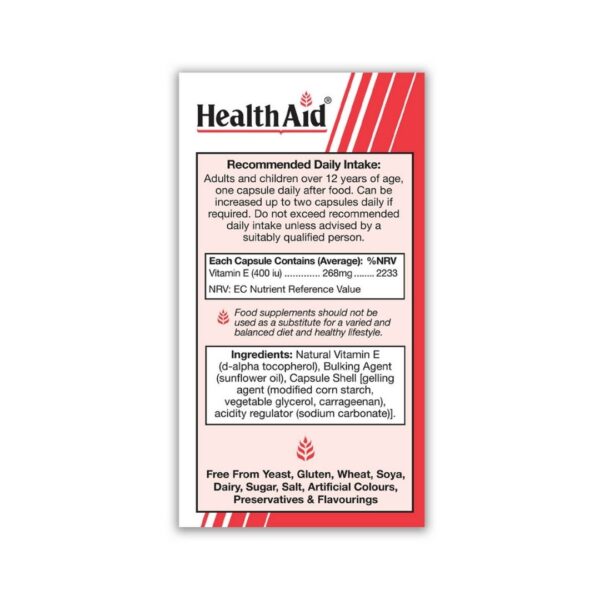 Health Aid Vitamin E 400 IU