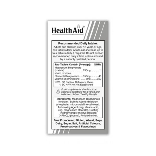 Health Aid Magnesium Bisglycinate 375 mg