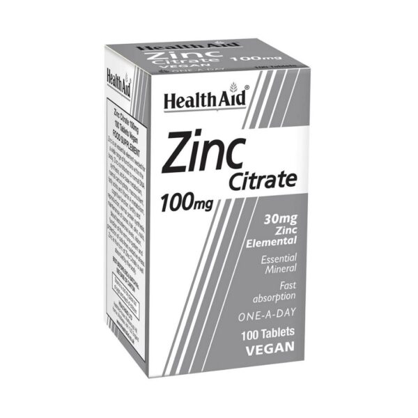 Health Aid Zinc Citrate 100 mg