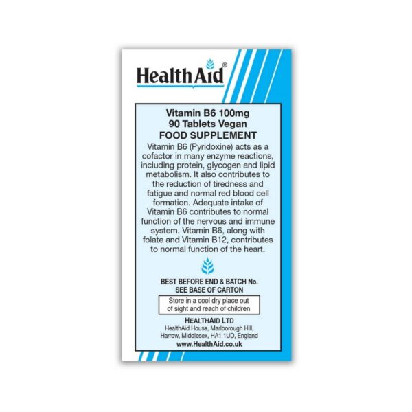 Health Aid Vitamin B6 100 mg