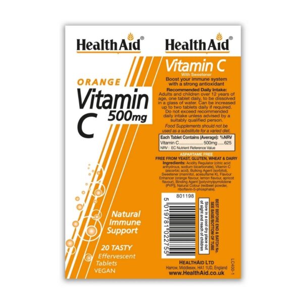 Vitamin C 1000mg - Effervescent Orange Flavour