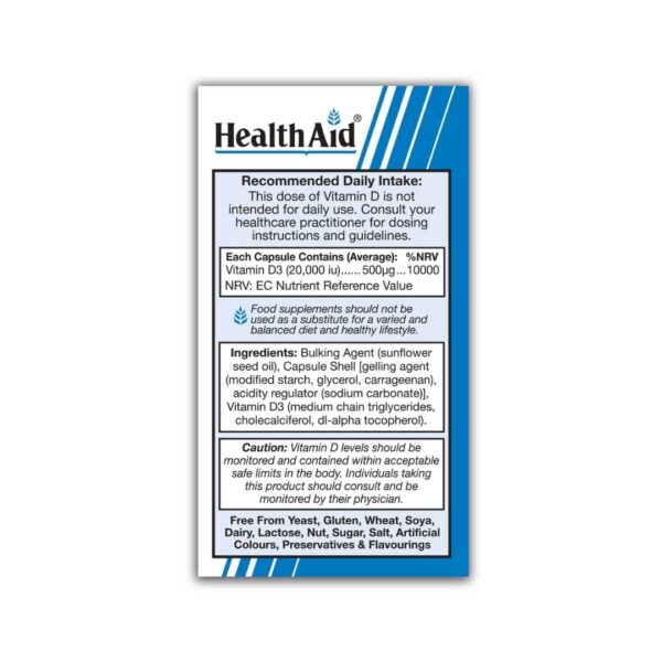 Health Aid Vitamin D3 20000 IU
