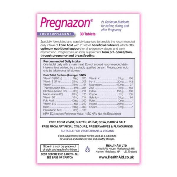 Health Aid Pregnazon Complete