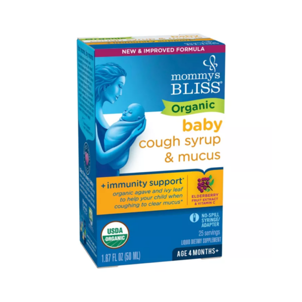 Mommys Bliss Organic Baby Cough Syrup & Mucus 4m+