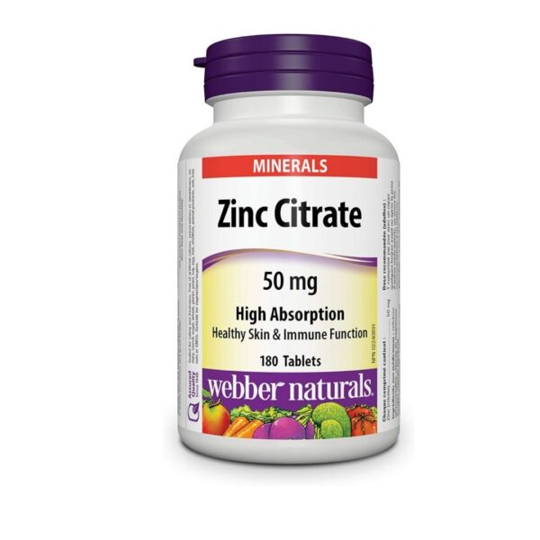 Webber Naturals Zinc Citrate 50 mg