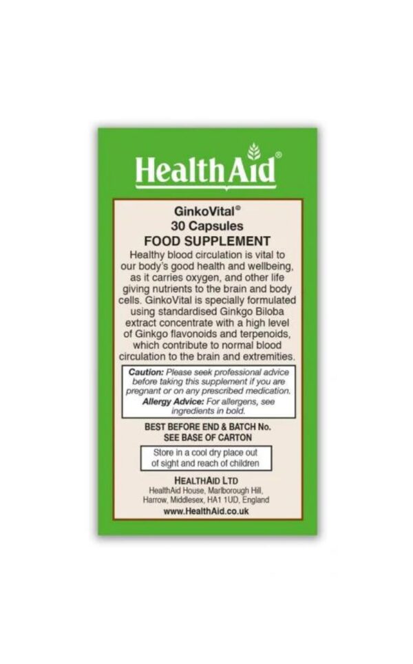Health Aid GinkoVital 5000mg