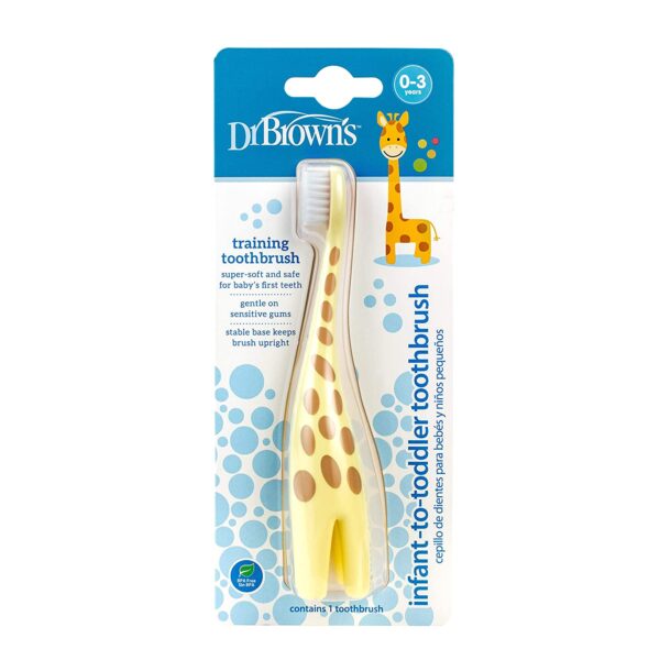Brown giraffe toothbrush