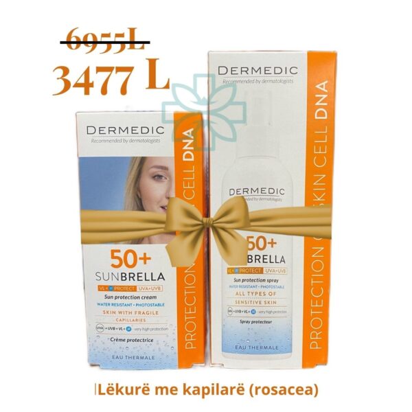 Dermedic Sunbrella Set promocional -Lëkurë me kapilarë (rosacea)