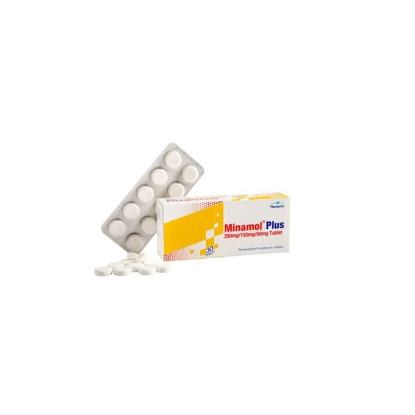 Minamol Plus 250 mg/150 mg/50 mg