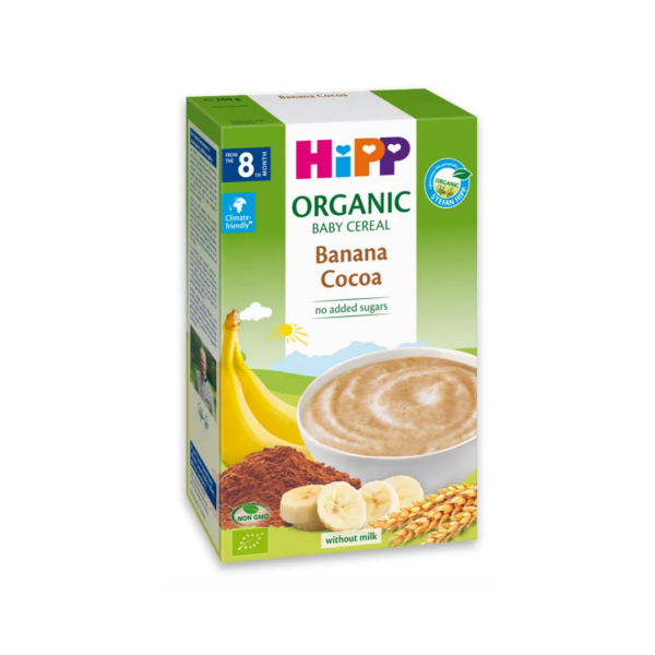 HIPP Organic Drithëra me banane dhe kakao