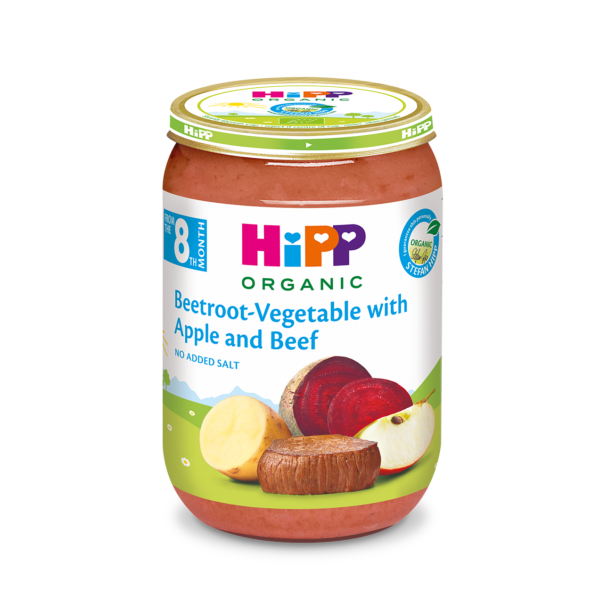 HIPP Pure me mish, patate, panxhar dhe mollë
