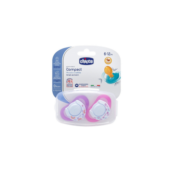 Chicco Physio Compact Latex Soother 6-12 M