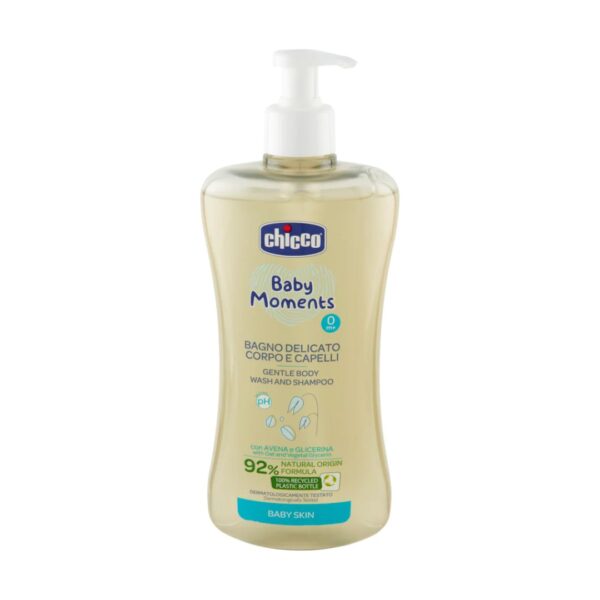 Chicco Baby Moments Gently Body Wash And Shampoo