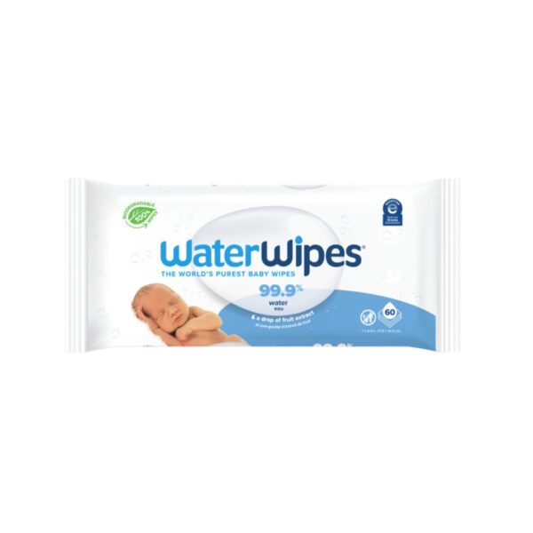 WaterWipes-Letra të lagura me 99.9% ujë