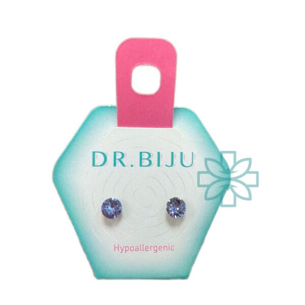 Dr. Biju Hypoallergenic Earrings Xiri 5.3 Mm Light Sapphire