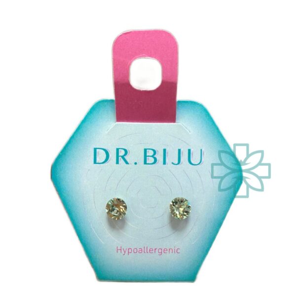 Dr. Biju Hypoallergenic Earrings Xiri 5.3 Mm Chrysolite