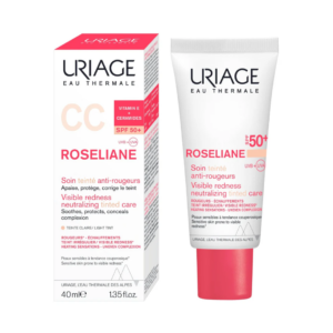 Uriage Roséliane CC Cream SPF 50+ Teinte Claire, mbrojtës, mbulues, rosacea