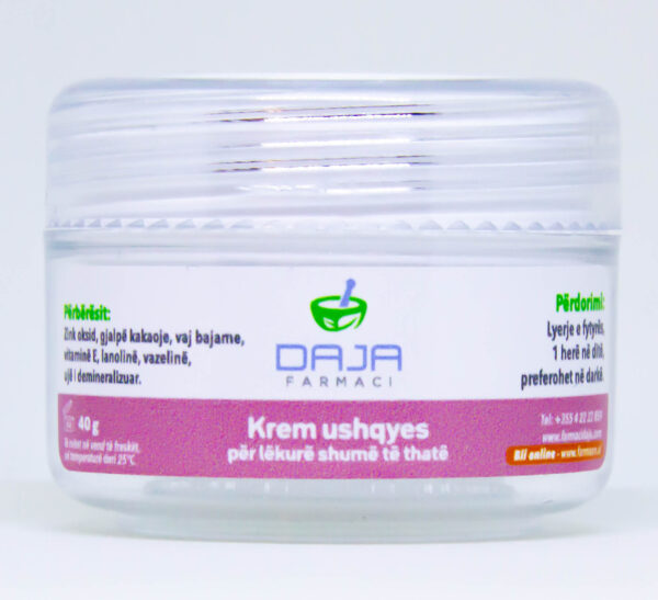 Farmaci "Daja" Krem ushqyes për lëkurë shumë të thatë