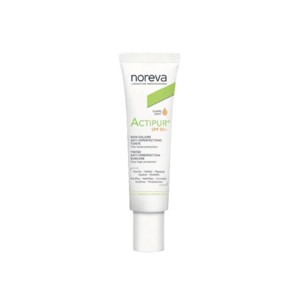 Noreva Actipur Soin Solaire Anti-imperfections Teinte SPF50+