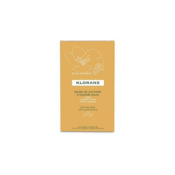 Klorane Cold Wax Strips with Sweet Almonds for legs