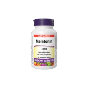 Webber Naturals Melatonin 3 mg Quick Dissolve
