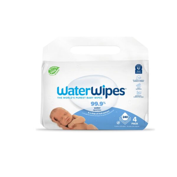 WaterWipes-Letra të lagura me 99.9% ujë