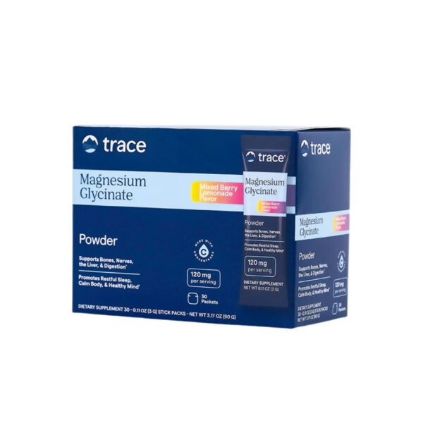 Trace Minerals Magnesium Glycinate Powder - Stick Packs