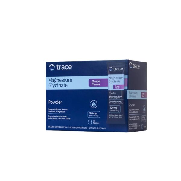Trace Minerals Magnesium Glycinate Powder - Stick Packs