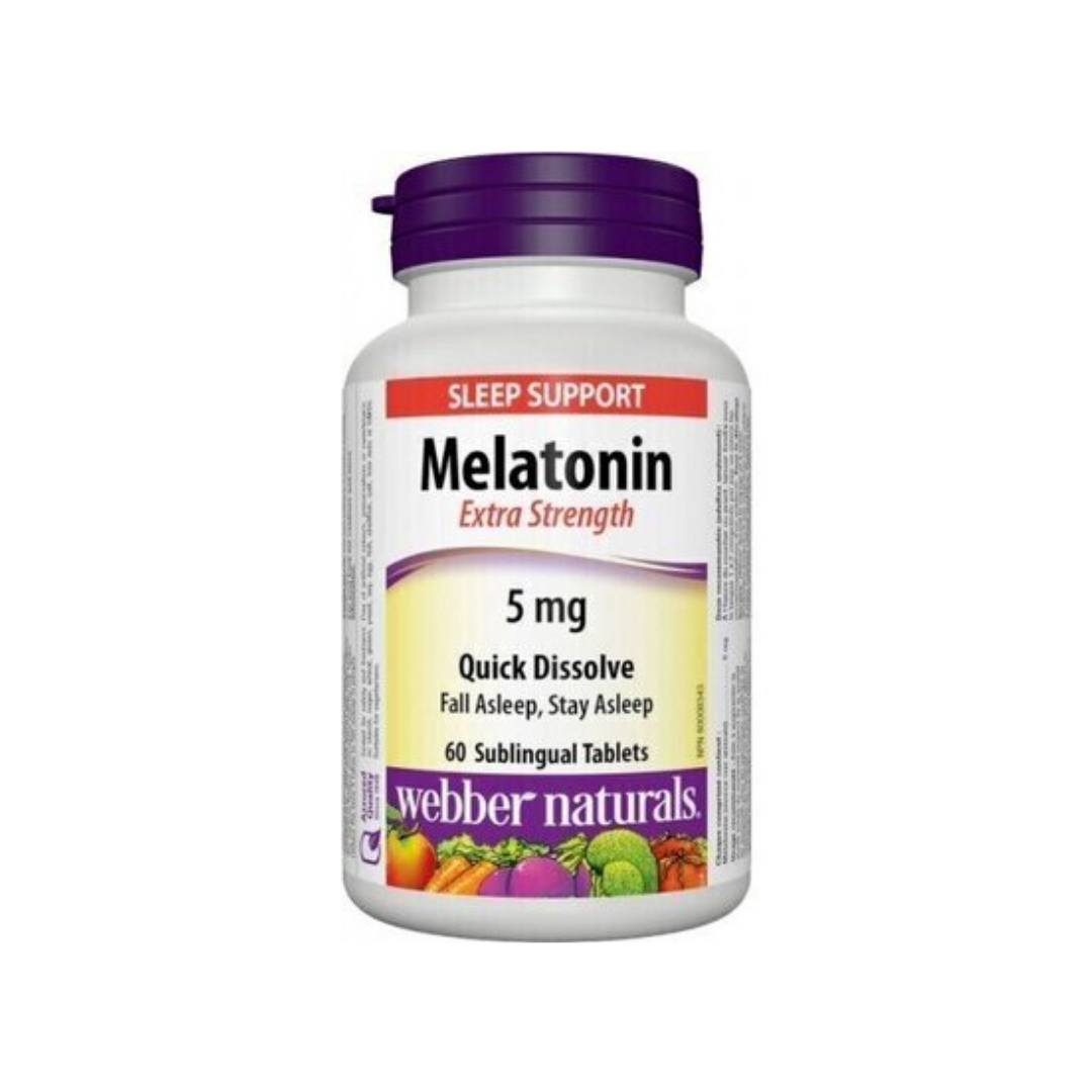 Webber Naturals Melatonin 5 mg Easy Dissolve