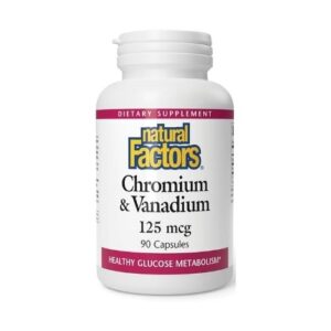 NATURAL FACTORS Chromium & Vanadium 125 Mcg