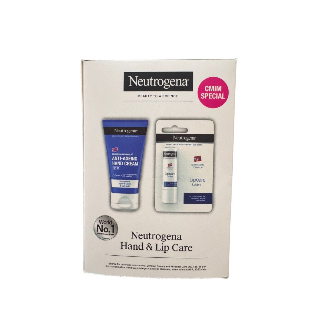 NEUTROGENA HAND AND LIP CARE SET - Krem duarsh & balsam për buzët
